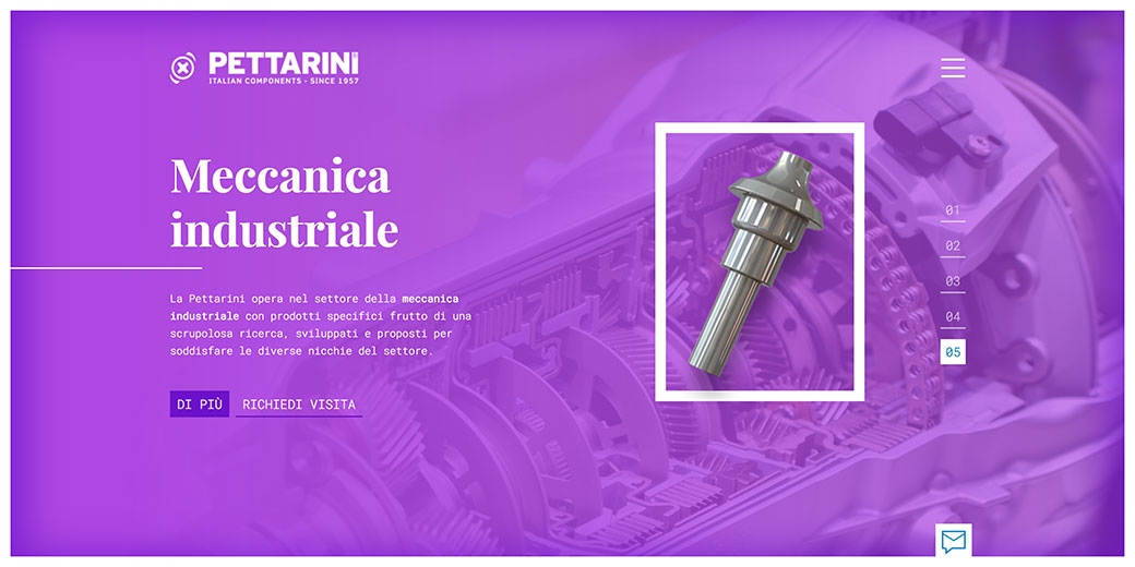 Website Pettarini Italian components